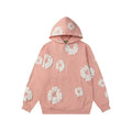 Denim Tears Cotton Wreath Graphic Hoodie - Pink / Relaxed Streetwear Fit