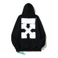 Off-White Black Heavy Brush Block Arrow Hoodie