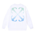 Off-White White Gradient Halo Arrow Crewneck Sweatshirt